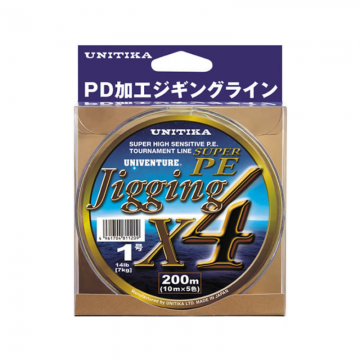 Braided Line Unitika Univenture JigX4 10MX5Col 300m
